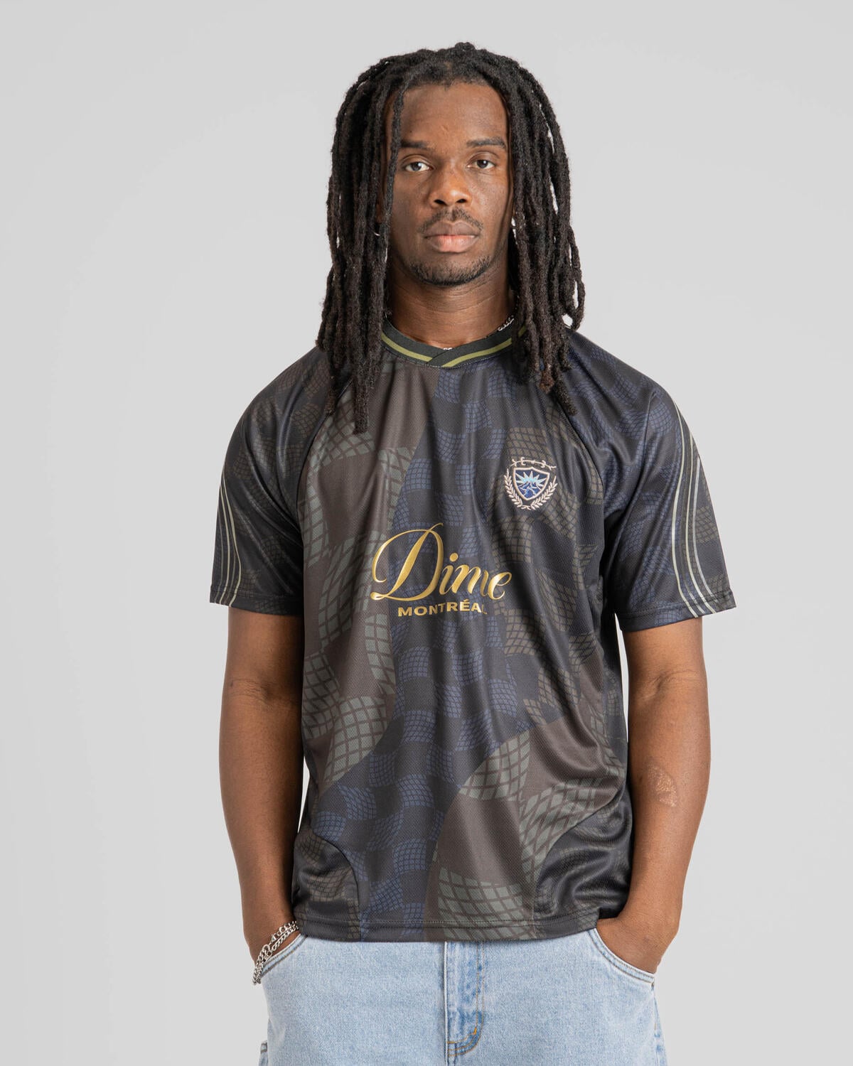 Dime Checkered Home Jersey | DIMESU254BLK | AFEW STORE